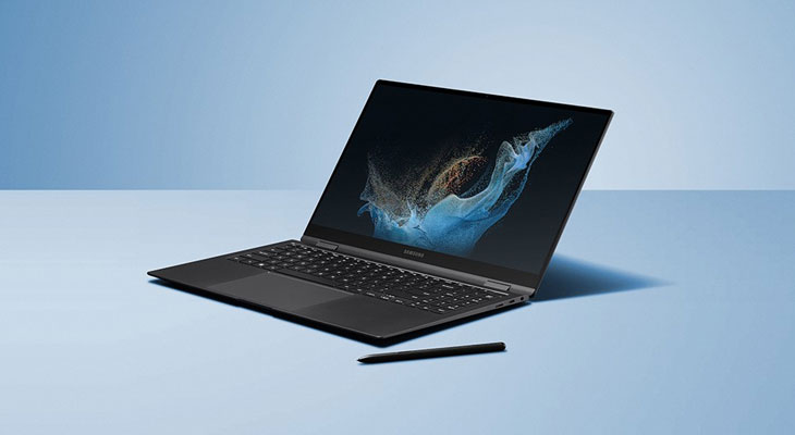 Laptop Samsung có thiết kế mỏng nhẹ dễ mang theo bên người