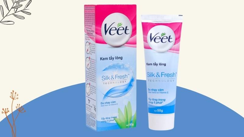 Veet Silk & Fresh Sensitive dành cho da nhạy cảm