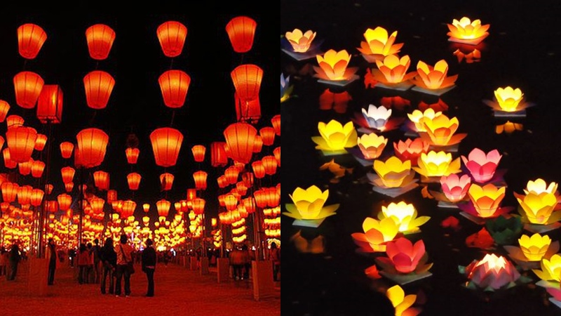 Ở Trung Quốc, thả hoa đăng là một trong những hoạt động thường niên diễn ra trong ngày Tết Trung thu