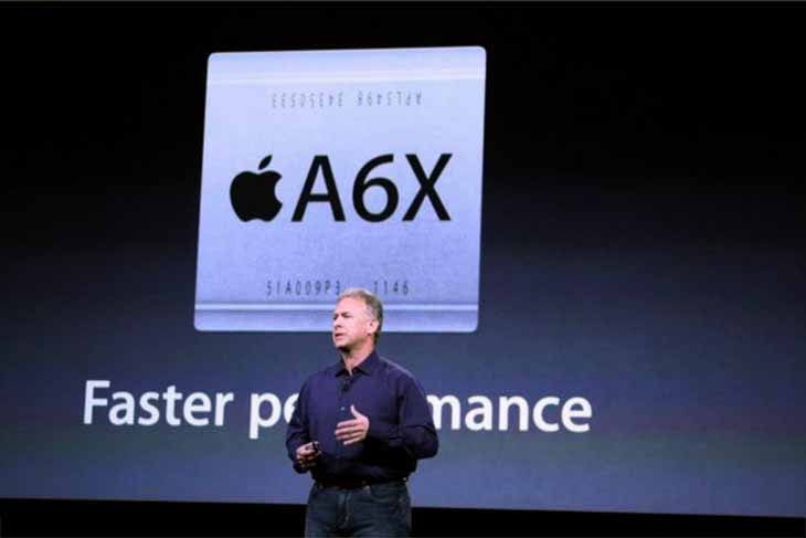 iPad 4 sử dụng con chip Apple A6X 2 nhân vô cùng mạnh mẽ ở thời điểm ra mắt