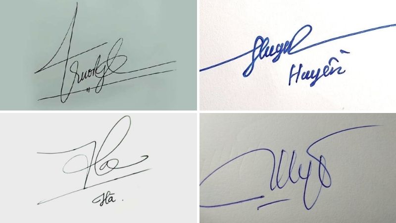 Một số mẫu chữ ký theo tên khác