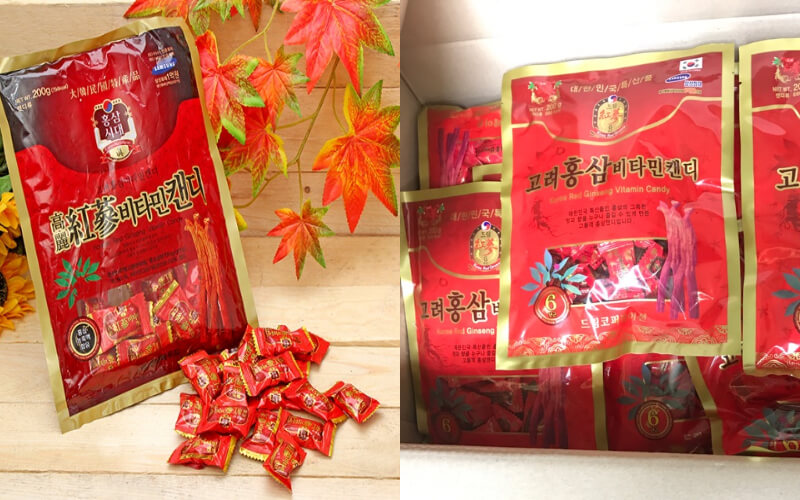 Kẹo hồng sâm Korean Red Ginseng Vitamin Candy
