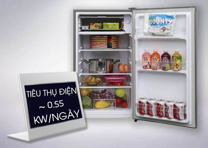 Tủ lạnh mini có dung tích nhỏ nên tiết kiệm điện năng